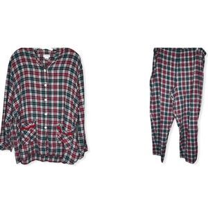 Adonna‎ Plaid Pajama Set